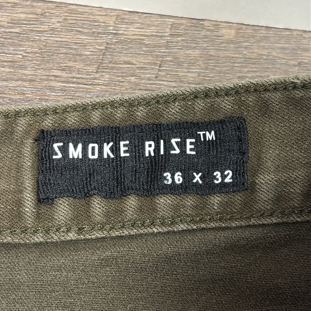 SOLD IN STORE Smoke Rise Cargo Taper Stretch Jeans -Olive Green 36x32 - Picture 4 of 8